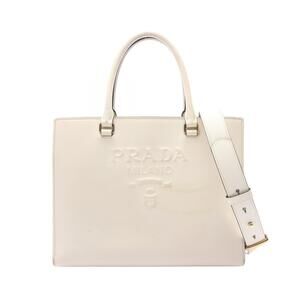 Prada SAFFIANO LUX Handbag Leather White